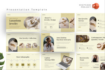 Elegant Jewelry Shop PowerPoint Template